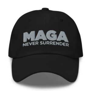 MAGA Never Surrender Black Hat