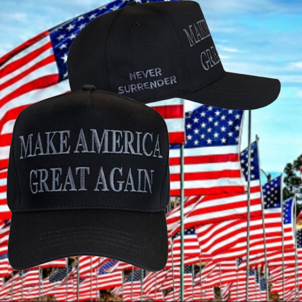 MAGA Never Surrender: The Ultimate Patriotic Trucker Hat - Image 3