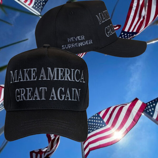 MAGA Never Surrender: The Ultimate Patriotic Trucker Hat - Image 2