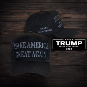 MAGA is on the march Trump Never Surrender Black MAGA Hat