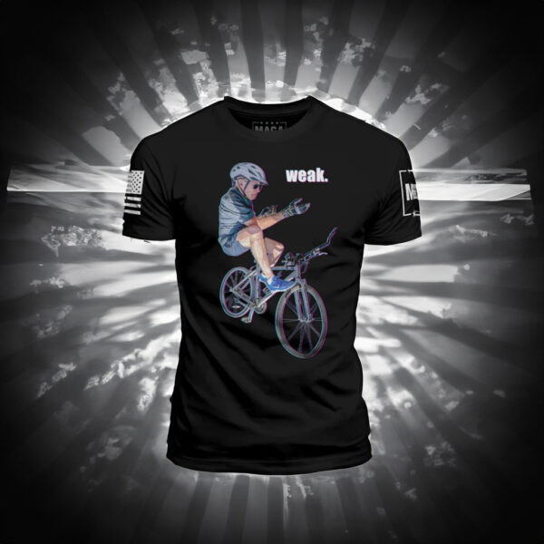 Weak Biden Bike T-Shirt: Show Your Patriotism with a Touch of Humor