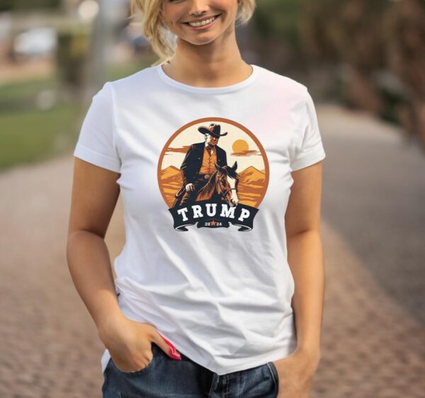 Make America Cowboy Again: Trump Western 2024 T-Shirt