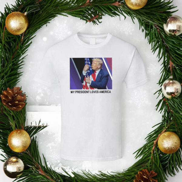 Show Your Patriotism: My President Love America Trump 2024 T-Shirt - Image 2