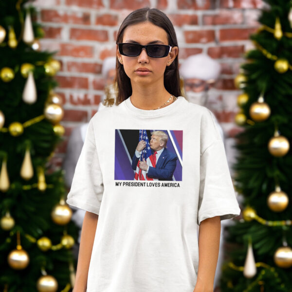 Show Your Patriotism: My President Love America Trump 2024 T-Shirt