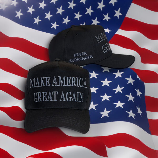 NEVER SURRENDER MAGA HAT straight to your door