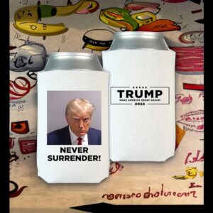 Never Surrender Beverage Cooler White