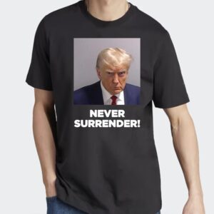 Never Surrender Black Premium Cotton T Shirts