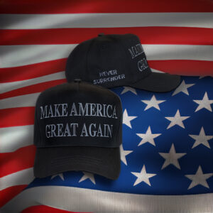 Never Surrender MAGA Dad Hats