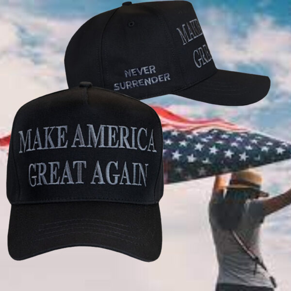 Never Surrender MAGA Trucker Hat: Show Your Patriotism with Style