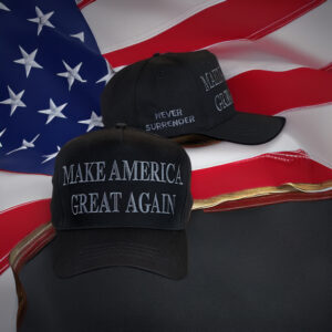 Never Surrender MAGA Trucker Hat