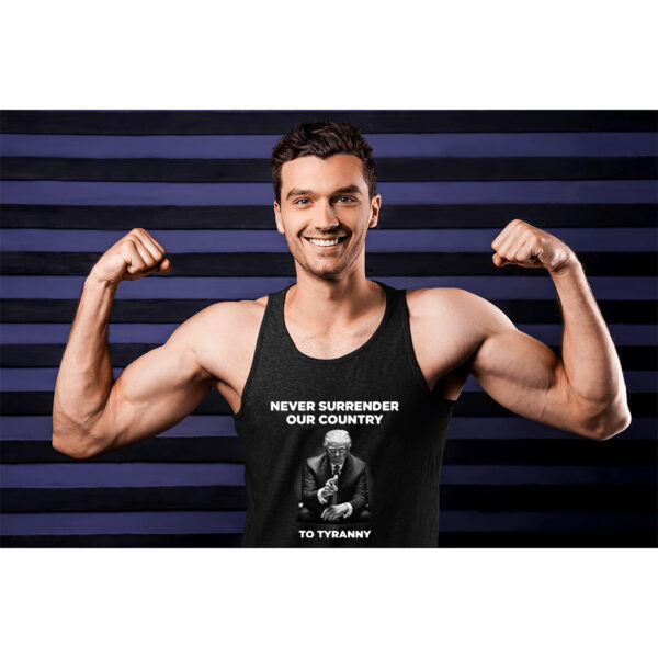 Defend Liberty: Never Surrender to Tyranny Tank Top - Image 3