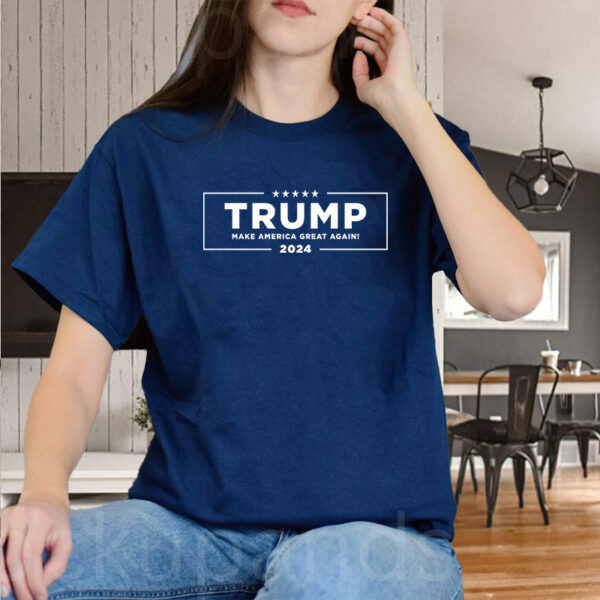 Show Your Support: Official 2024 Trump Navy T-Shirt