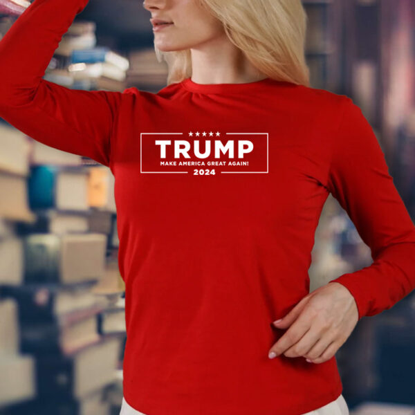 Official 2024 Trump Red T-Shirt: Show Your Support for the 45th President - Image 3