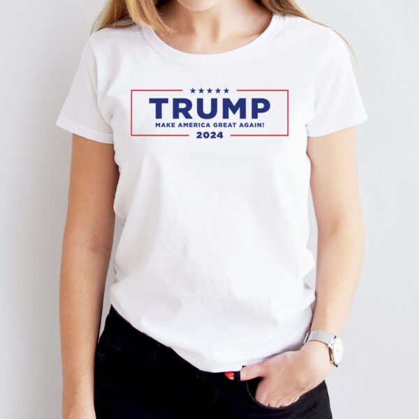 Official 2024 Trump White T-Shirt: Show Your Support for the 45th President - Image 3