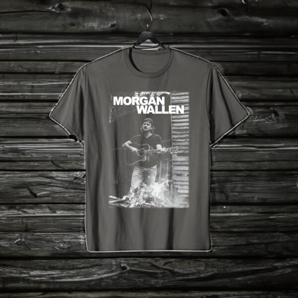 Official Morgan Wallen Guitar Photo T-Shirt: Capture the Music, Wear the Legend - Image 2