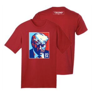 Official TTrump Colorblock Red Cotton T-Shirt