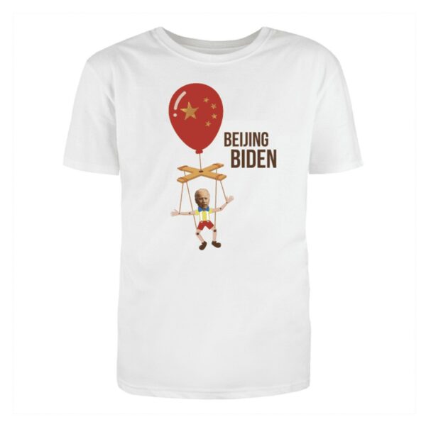 Official Trump Beijing Biden White Cotton T-Shirt