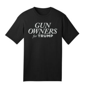 Official Trump Gun Owners for Trump Black T-Shirt