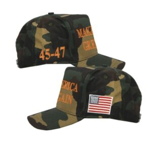 Official Trump MAGA 45-47 Camo Hats