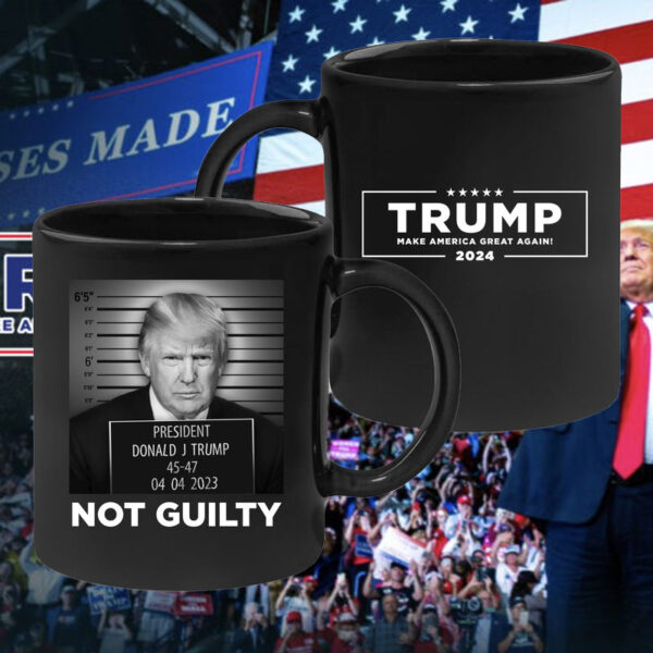 Trump Mugshot Black Coffee Mug: A Collector's Item for Political Enthusiasts