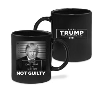 Official Trump Mugshot Black Coffee Mug