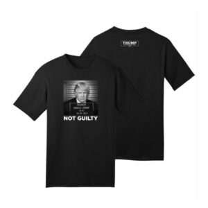 Official Trump Mugshot Black Cotton T-Shirt