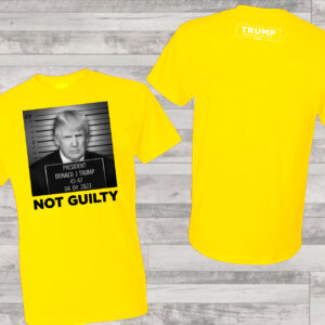 Official Trump Mugshot Gold Cotton T Shirt