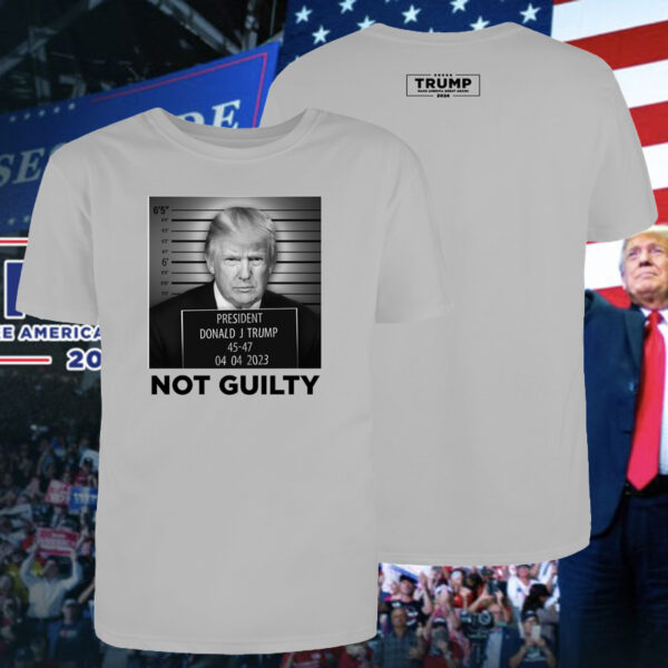 Official Trump Mugshot Gray Cotton T-Shirt: A Symbol of Political Intrigue