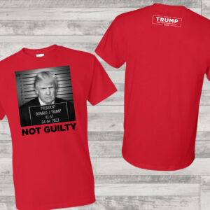 Official Trump Mugshot Red Cotton T Shirt