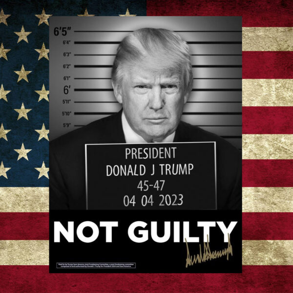 Official Trump Mugshot Signed Poster