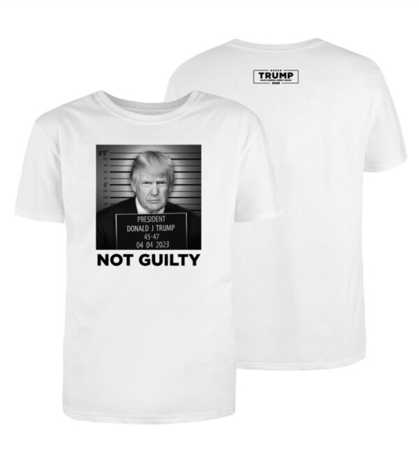 Official Trump Mugshot White Cotton T-Shirt: A Symbol of Political Intrigue