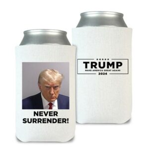 Official Trump Never Surrender Beverage Cooler White