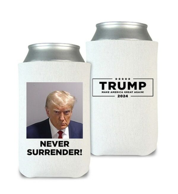 Official Trump Never Surrender Beverage Cooler White