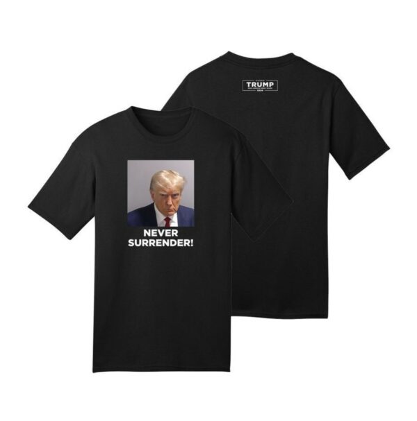 Official Trump Never Surrender Black T-Shirt