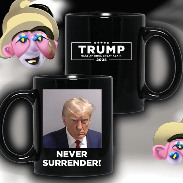 MAGA 47 Trump Never Surrender: The Ultimate Patriotic Coffee Mug - Image 3