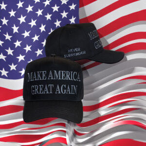 Order Trump Never Surrender Black MAGA Hat Cap