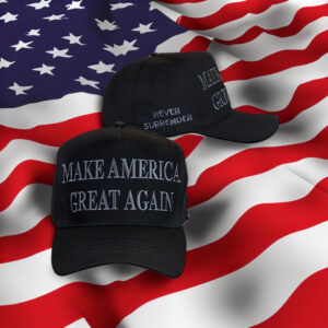 Order Trump Never Surrender Black MAGA Hats