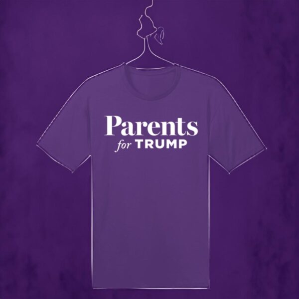 Show Your Support: Parents for Trump Purple Premium Cotton Shirt - Image 2