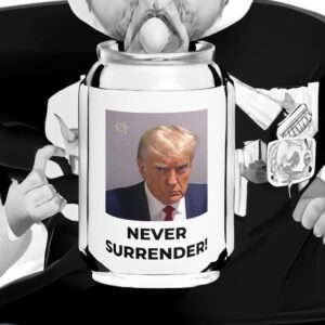 Patriot Legal Defense Fund Trump Never Surrender Beverage Cooler