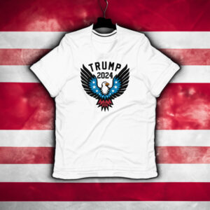 President Donald Trump with this stylish and patriotic Trump 2024 T Shirts