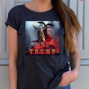 President Trump Patriotic Eagle T Shirt