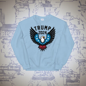 President Trump in 2024 with this stylish and patriotic Trump 2024 Sweatshirt shirts