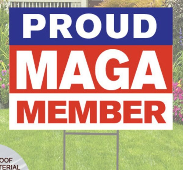 Show Your Patriotism: Proud MAGA 2024 Member Yard Sign - Image 2