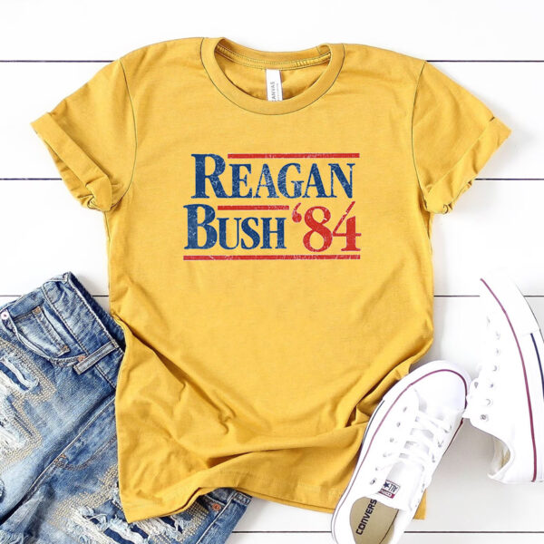 Reagan Bush '84: A Conservative Republican Legacy Embodied on a T-Shirt - Image 2