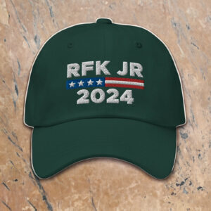 Rfk Jr Hat Embroidered Dad Cap RFK JR For President 2024 Merchs