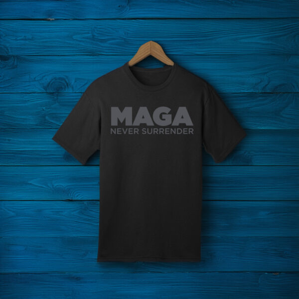 Ryann McEnany Dark MAGA Never Surrender T-Shirt