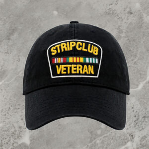 Strip Club Veteran Design Embroidered Dad Cap