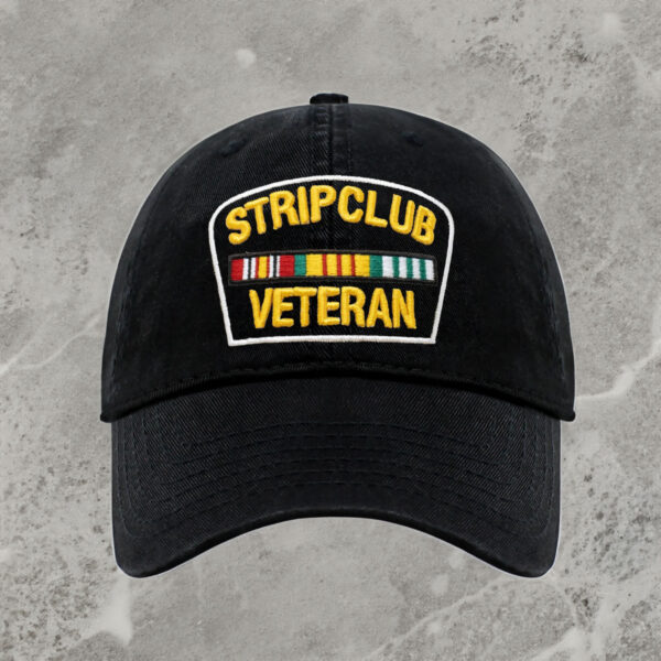 Strip Club Veteran: Embroidered Dad Cap for the Nightlife Connoisseur - Image 2