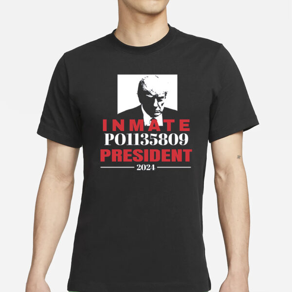 Support Inmate P01135809 for President: Show Your Solidarity with a Statement T-Shirt