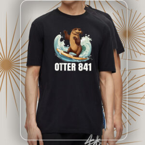 Surfing Otter 841 California Sea Otter 841 T Shirts 1